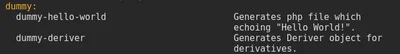 Drush Generate подсказка