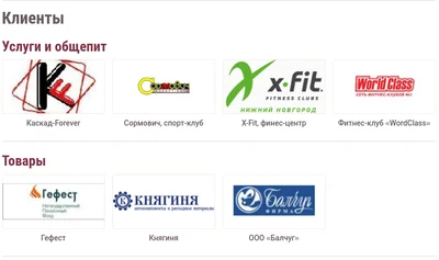 Группировка клиентов компании по сфере деятельности.